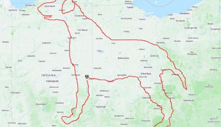 Kroplą potu namaluję cię - StravArt, czyli rysunki GPS